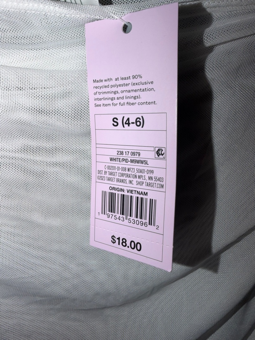 White Ruched Drawstring top - Picture 2 of 4